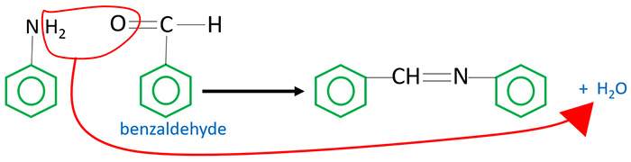aniline and benzaldehyde reaction